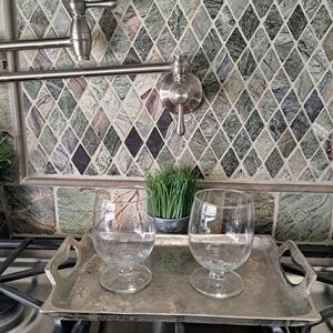 Set Of 2 Matching Brandy Glasses